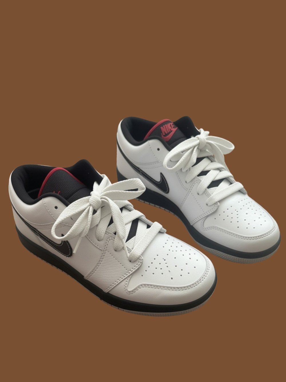 AIR JORDAN 1 Phat Low (GS) White/Red/Black SIZE 6 KIDS Athletic Basketball Fit